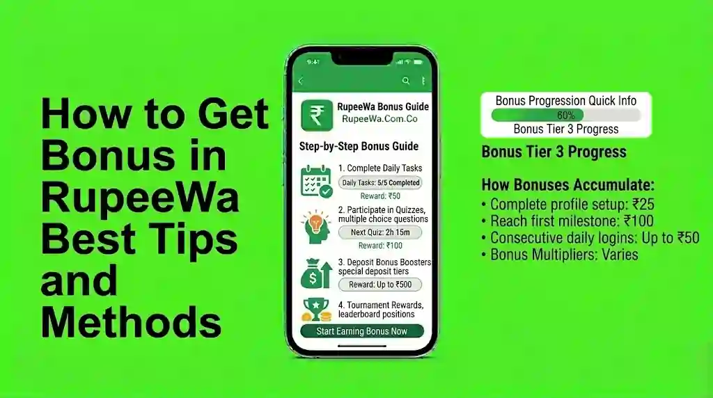 Get Bonus in RupeeWa